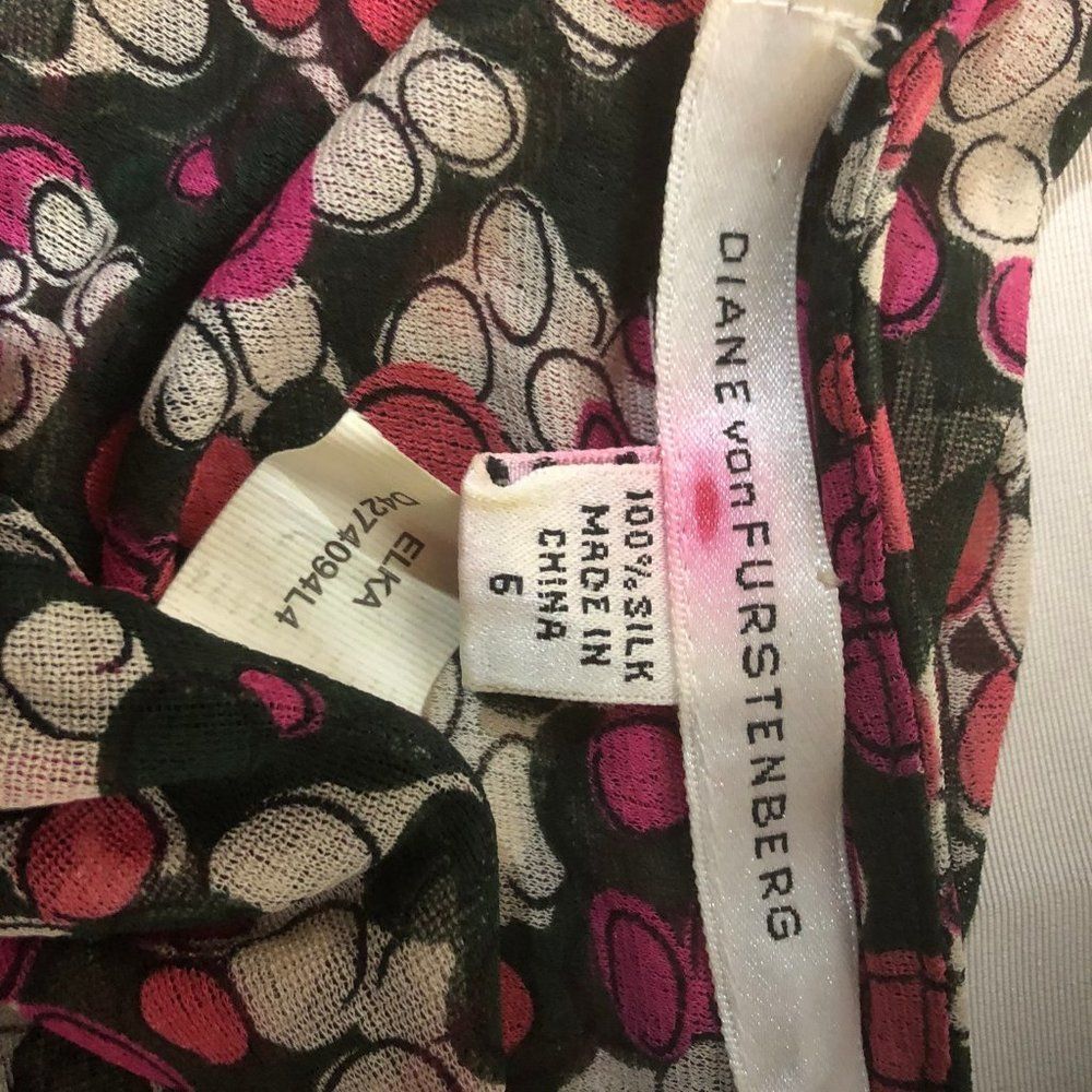 Diane Von Furstenburg Elka Strapless Dress Size 6 - Picture 4 of 4